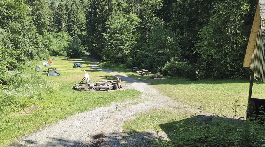 Wildniscamp im Monbachtal